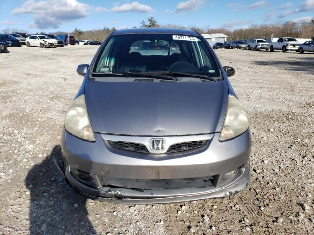 JHMGD38687S046895 - 2007 HONDA FIT S SILVER photo 5