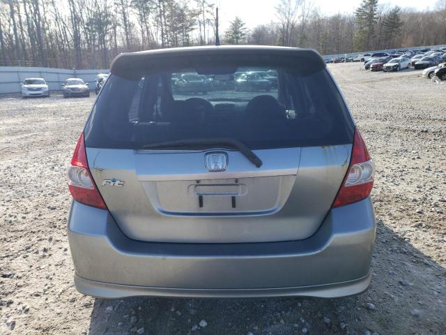 JHMGD38687S046895 - 2007 HONDA FIT S SILVER photo 6