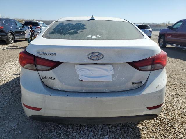 5NPDH4AEXFH607756 - 2015 HYUNDAI ELANTRA SE WHITE photo 6