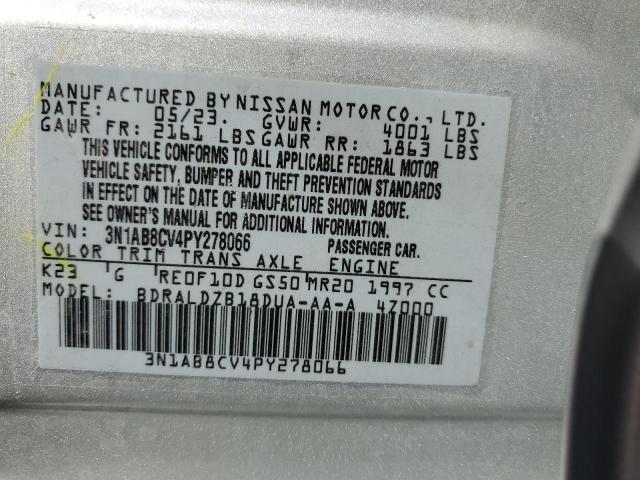 3N1AB8CV4PY278066 - 2023 NISSAN SENTRA SV SILVER photo 13