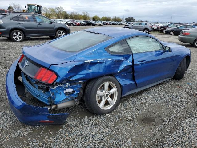 1FA6P8AM9H5250346 - 2017 FORD MUSTANG 2D BLUE photo 3