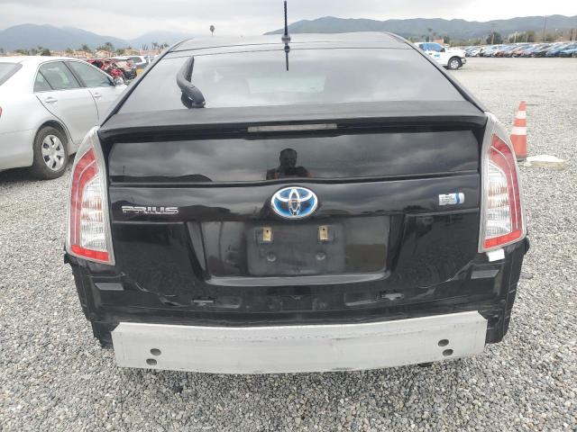 JTDKN3DU7C5442726 - 2012 TOYOTA PRIUS BLACK photo 6