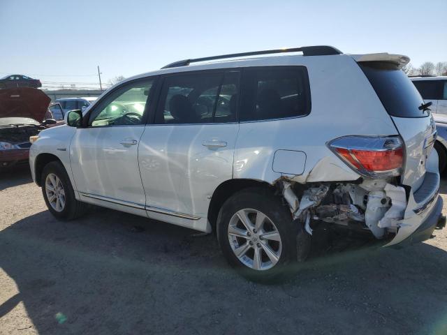 JTEBC3EH0C2009138 - 2012 TOYOTA HIGHLANDER HYBRID WHITE photo 2