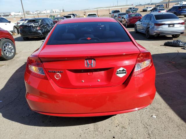 2HGFG3B53CH519643 - 2012 HONDA CIVIC LX RED photo 6