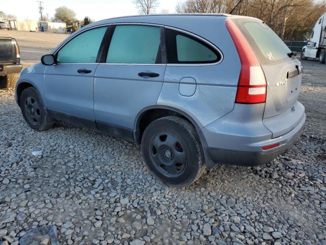 5J6RE3H36AL021843 - 2010 HONDA CR-V LX BLUE photo 2