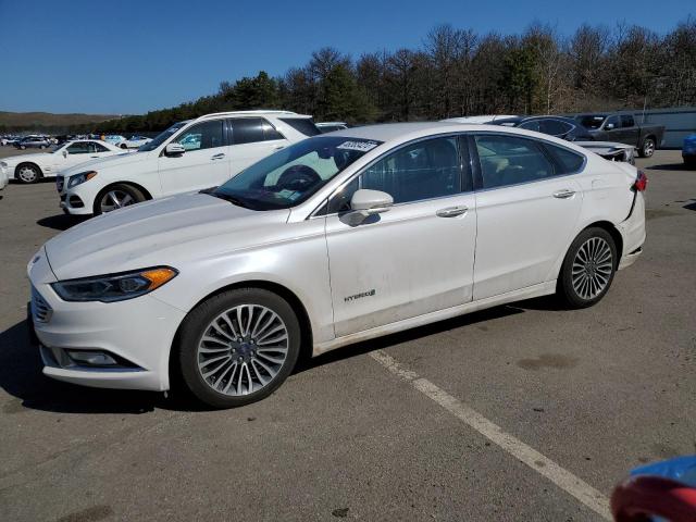 3FA6P0RU4HR388637 - 2017 FORD FUSION TITANIUM HEV WHITE photo 1