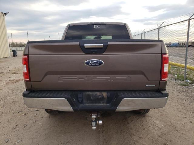 1FTEW1EP5JKD00364 - 2018 FORD F150 SUPERCREW BROWN photo 6