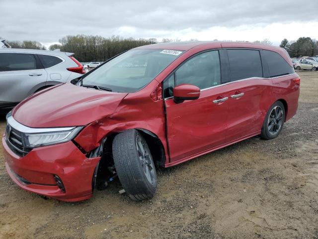 5FNRL6H94PB022244 - 2023 HONDA ODYSSEY ELITE RED photo 1