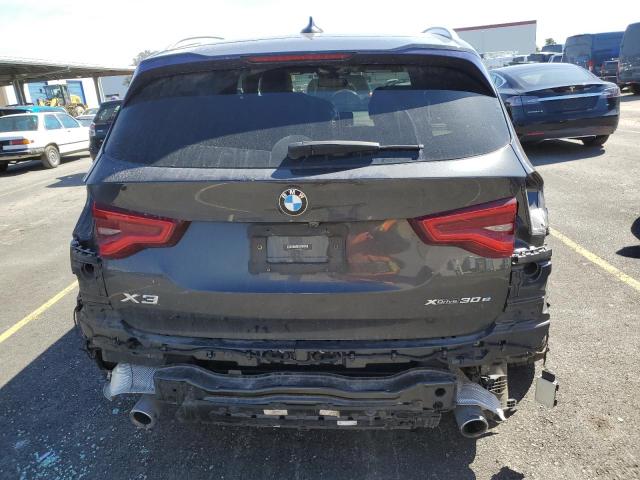 5UXTS1C06M9D79002 - 2021 BMW X3 XDRIVE30E BLACK photo 6