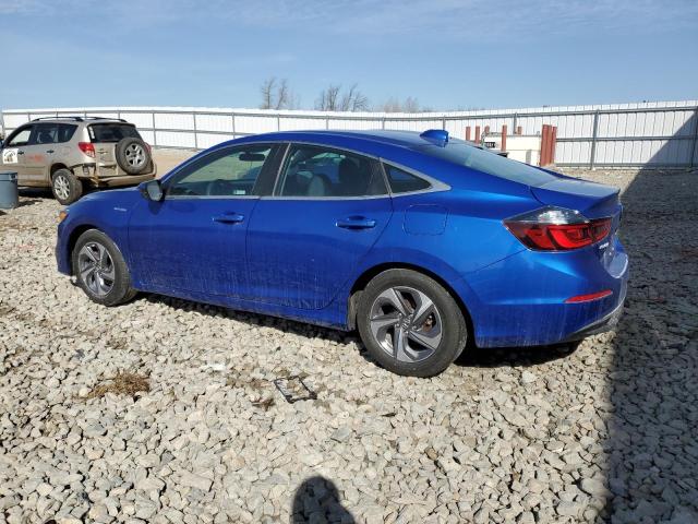 19XZE4F59KE017781 - 2019 HONDA INSIGHT EX BLUE photo 2