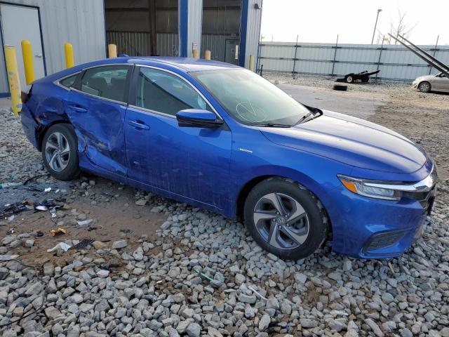 19XZE4F59KE017781 - 2019 HONDA INSIGHT EX BLUE photo 4