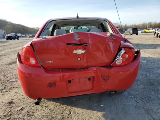 1G1AB5F50A7149119 - 2010 CHEVROLET COBALT LS RED photo 6