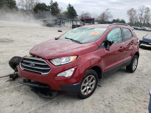 MAJ3S2GE0KC292406 - 2019 FORD ECOSPORT SE Rojo foto 1