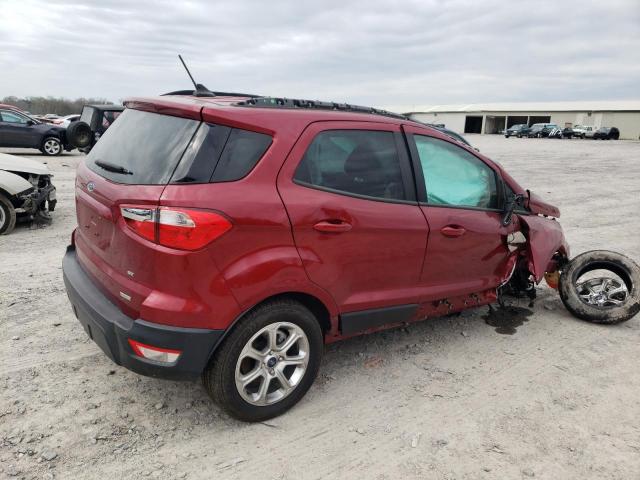 MAJ3S2GE0KC292406 - 2019 FORD ECOSPORT SE RED photo 3