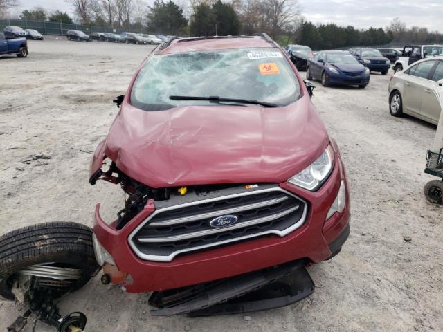 MAJ3S2GE0KC292406 - 2019 FORD ECOSPORT SE Rojo foto 5