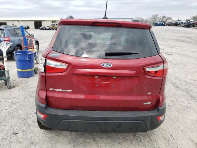 MAJ3S2GE0KC292406 - 2019 FORD ECOSPORT SE RED photo 6