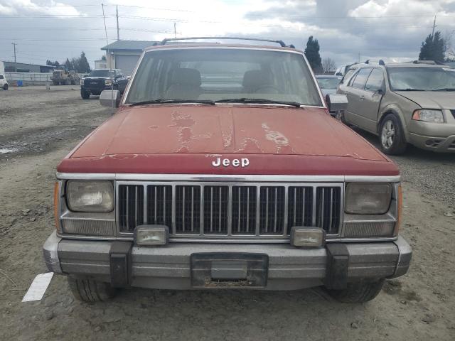 1J4FJ58S5NL198259 - 1992 JEEP CHEROKEE LAREDO RED photo 5