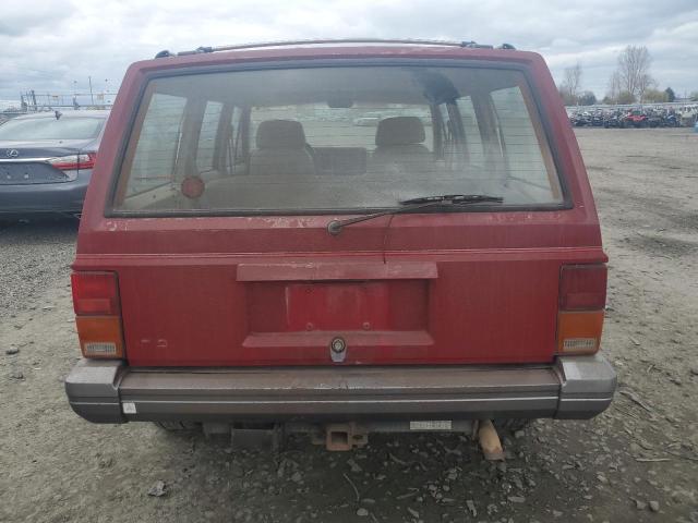 1J4FJ58S5NL198259 - 1992 JEEP CHEROKEE LAREDO RED photo 6