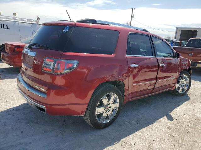 1GKKRTKD2EJ157065 - 2014 GMC ACADIA DENALI RED photo 3