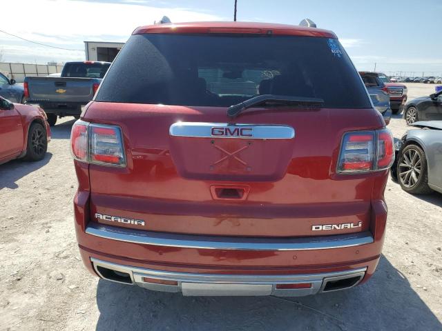 1GKKRTKD2EJ157065 - 2014 GMC ACADIA DENALI RED photo 6