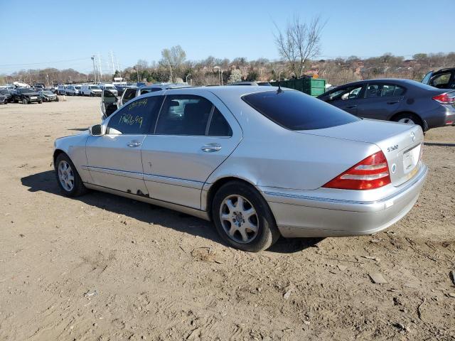 WDBNG75J41A183912 - 2001 MERCEDES-BENZ S500 500 SILVER photo 2