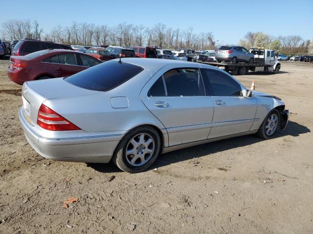 WDBNG75J41A183912 - 2001 MERCEDES-BENZ S500 500 SILVER photo 3