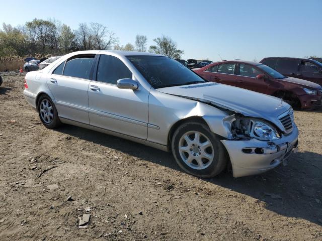 WDBNG75J41A183912 - 2001 MERCEDES-BENZ S500 500 SILVER photo 4