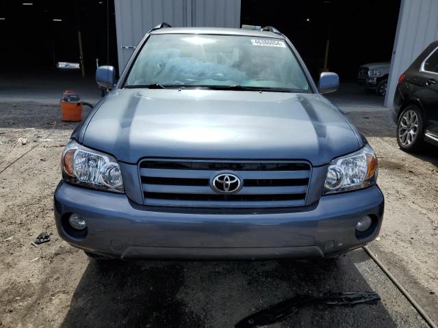 JTEGP21A650044648 - 2005 TOYOTA HIGHLANDER LIMITED BLUE photo 5