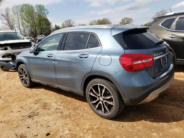 WDCTG4GB5FJ104035 - 2015 MERCEDES-BENZ GLA 250 4MATIC BLUE photo 2