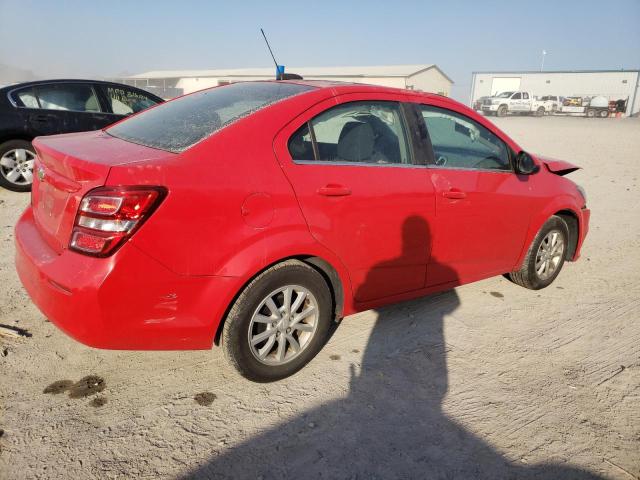 1G1JD5SH2H4136832 - 2017 CHEVROLET SONIC LT RED photo 3