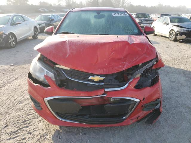 1G1JD5SH2H4136832 - 2017 CHEVROLET SONIC LT RED photo 5