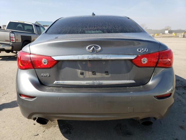 JN1EV7AR6GM340384 - 2016 INFINITI Q50 PREMIUM GRAY photo 6