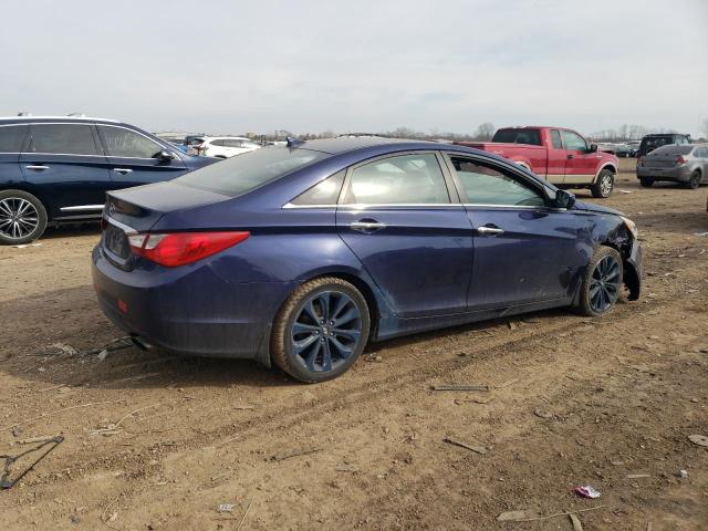 5NPEC4AC3DH523504 - 2013 HYUNDAI SONATA SE BLUE photo 3