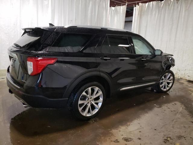 1FM5K8HW0MNA22303 - 2021 FORD EXPLORER PLATINUM BLACK photo 3