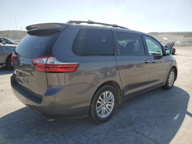 5TDYK3DC3FS600889 - 2015 TOYOTA SIENNA XLE CHARCOAL photo 3