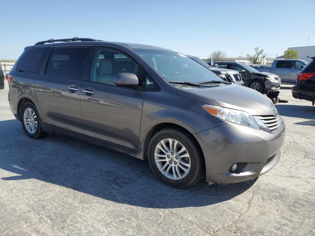 5TDYK3DC3FS600889 - 2015 TOYOTA SIENNA XLE CHARCOAL photo 4