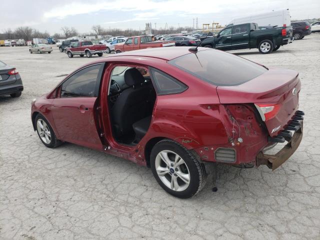 1FADP3F26EL161049 - 2014 FORD FOCUS SE RED photo 2