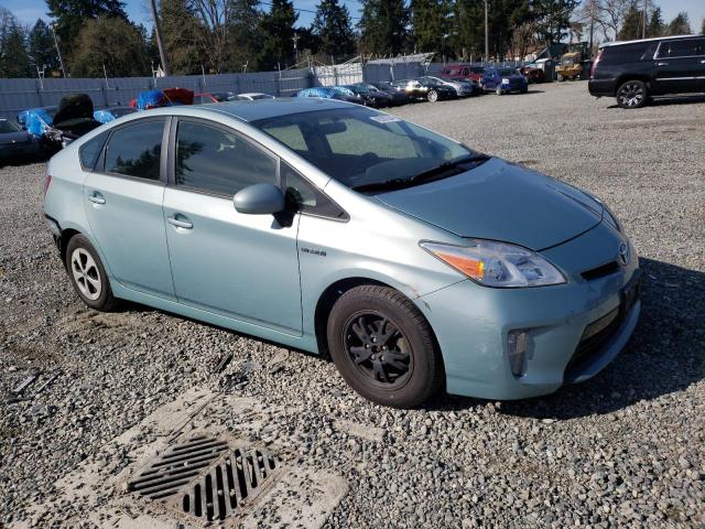 JTDKN3DU0D5671928 - 2013 TOYOTA PRIUS TURQUOISE photo 4