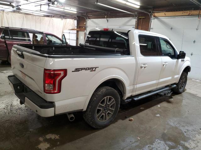 1FTEW1EF5FFC66529 - 2015 FORD F150 SUPERCREW WHITE photo 3