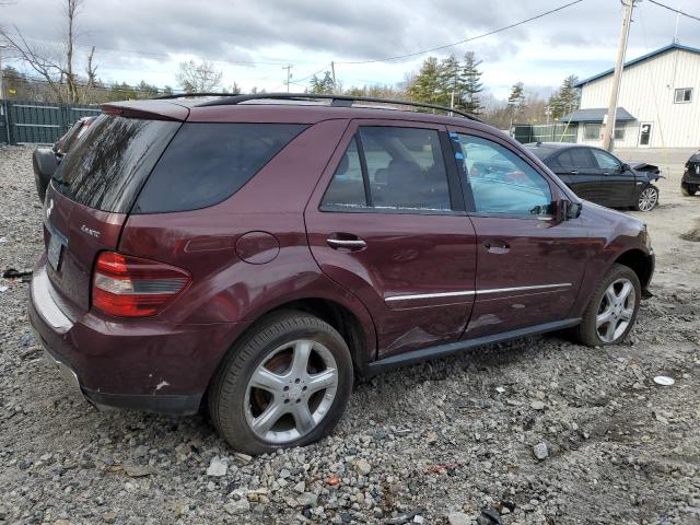 4JGBB86E38A363205 - 2008 MERCEDES-BENZ ML 350 MAROON photo 3