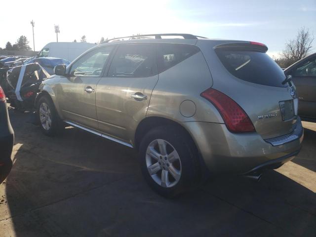 JN8AZ08T17W518543 - 2007 NISSAN MURANO SL TAN photo 2