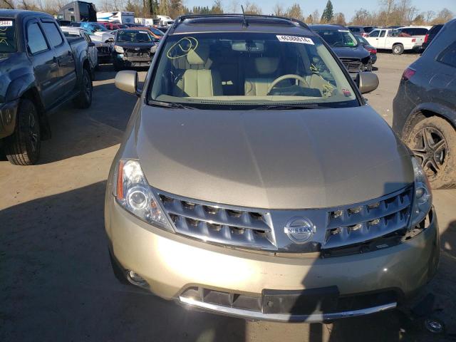 JN8AZ08T17W518543 - 2007 NISSAN MURANO SL TAN photo 5