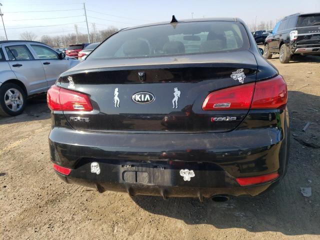 KNAFX6A82G5657650 - 2016 KIA FORTE EX BLACK photo 6