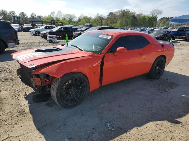 2C3CDZFJ3MH521130 - 2021 DODGE CHALLENGER R/T SCAT PACK ORANGE photo 1