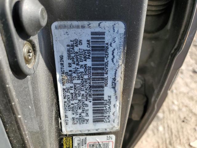 4T1BE32KX4U803032 - 2004 TOYOTA CAMRY LE GRAY photo 12