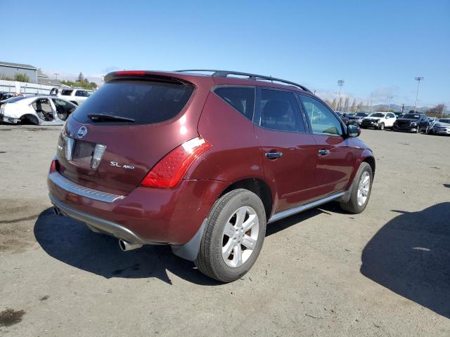 JN8AZ08W46W550945 - 2006 NISSAN MURANO SL MAROON photo 3