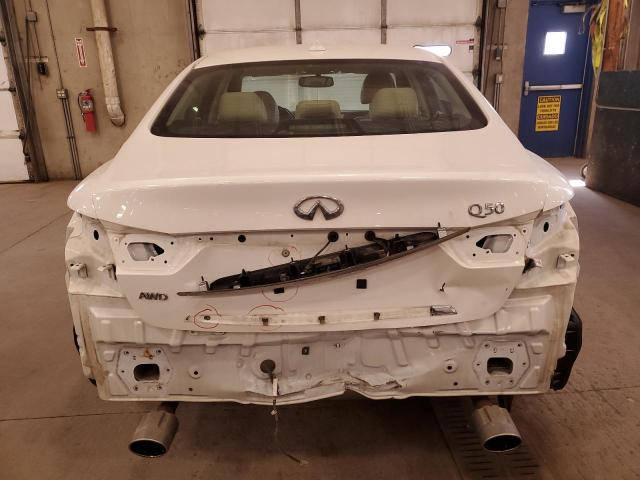 JN1BV7AR0EM692618 - 2014 INFINITI Q50 BASE WHITE photo 6