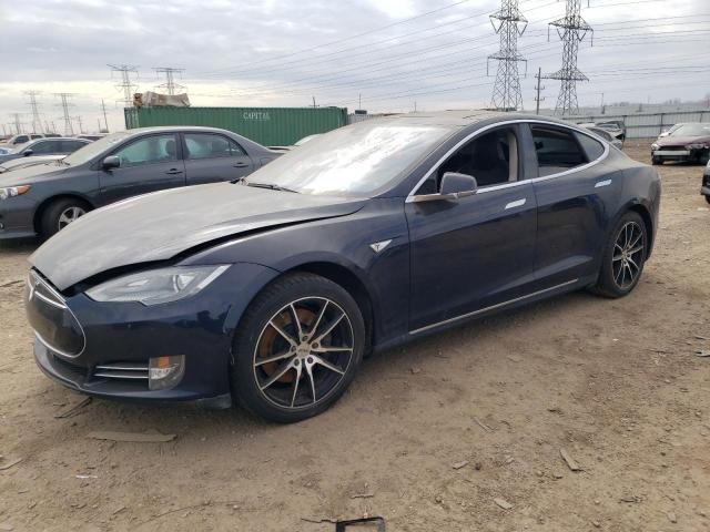 5YJSA1H18EFP62445 - 2014 TESLA MODEL S Mavi foto 1
