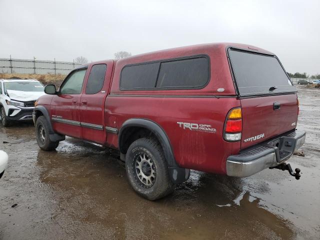 5TBBN44102S293394 - 2002 TOYOTA TUNDRA ACCESS CAB SR5 RED photo 2