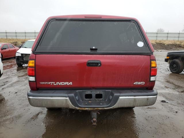 5TBBN44102S293394 - 2002 TOYOTA TUNDRA ACCESS CAB SR5 RED photo 6